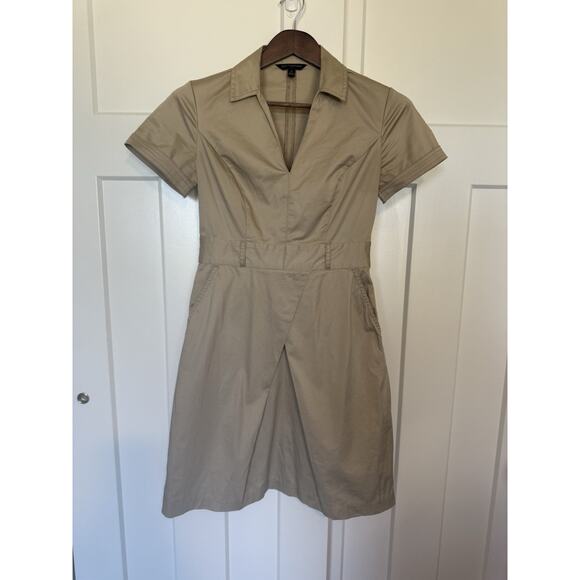 Banana Republic Dresses & Skirts - Banana Republic Safari Khaki Dress Size 0